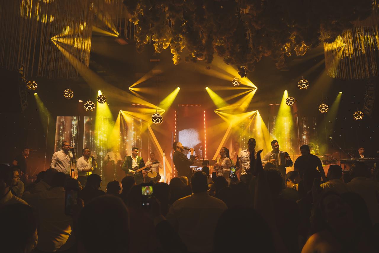 Concierto en vivo durante una boda